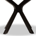 Baxton Studio Kenji Modern and Contemporary Dark Brown Finished 45-Inch-Wide Round Wood Dining Table - RH7208T-Dark Brown-48-IN-DT