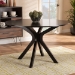 Baxton Studio Kenji Modern and Contemporary Dark Brown Finished 45-Inch-Wide Round Wood Dining Table - RH7208T-Dark Brown-48-IN-DT