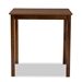 Baxton Studio Lenoir Modern and Contemporary Walnut Brown Finished Wood Counter Height Pub Table - RH7070T-Walnut-PT