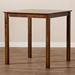 Baxton Studio Lenoir Modern and Contemporary Walnut Brown Finished Wood Counter Height Pub Table - RH7070T-Walnut-PT