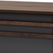 Baxton Studio Naoki Modern and Contemporary Two-Tone Grey and Walnut Finished Wood TV Stand with Drop-Down Compartments - LV15TV15130-Columbia/Dark Grey-TV
