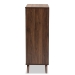 Baxton Studio Naoki Modern and Contemporary Two-Tone Grey and Walnut Finished Wood 5-Drawer Bedroom Chest - LV15COD15230-Columbia/Dark Grey-5DW-Chest