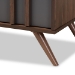 Baxton Studio Naoki Modern and Contemporary Two-Tone Grey and Walnut Finished Wood 5-Drawer Bedroom Chest - LV15COD15230-Columbia/Dark Grey-5DW-Chest