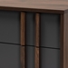 Baxton Studio Naoki Modern and Contemporary Two-Tone Grey and Walnut Finished Wood 6-Drawer Bedroom Dresser - LV15COD15231-Columbia/Dark Grey-6DW-Dresser
