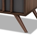 Baxton Studio Naoki Modern and Contemporary Two-Tone Grey and Walnut Finished Wood 6-Drawer Bedroom Dresser - LV15COD15231-Columbia/Dark Grey-6DW-Dresser