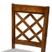 Baxton Studio Jana Modern and Contemporary Grey Fabric Upholstered and Walnut Brown Finished Wood 5-Piece Dining Set - Jana-Grey/Walnut-5PC Dining Set