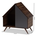 Baxton Studio Mia Modern and Contemporary Two-Tone Walnut Brown and Grey Finished Wood Cat Litter Box Cover House - SECHC150120WI-Columbia-Cat House