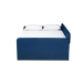 Baxton Studio Jona Modern and Contemporary Transitional Navy Blue Velvet Fabric Upholstered and Button Tufted Full Size Daybed with Trundle - CF9183-Navy Blue-Daybed-F/T
