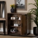 Baxton Studio Cyrille Modern and Contemporary Farmhouse Rustic Finished Wood 2-Door Shoe Cabinet - ID-SC001-Yosemile Oak-Shoe Rack