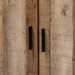 Baxton Studio Cyrille Modern and Contemporary Farmhouse Rustic Finished Wood 3-Door Shoe Cabinet - ID-SC002-Yosemile Oak-Shoe Rack