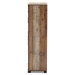 Baxton Studio Cyrille Modern and Contemporary Farmhouse Rustic Finished Wood 4-Door Shoe Cabinet - ID-SC003-Yosemile Oak-Shoe Rack