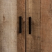 Baxton Studio Cyrille Modern and Contemporary Farmhouse Rustic Finished Wood 4-Door Shoe Cabinet - ID-SC003-Yosemile Oak-Shoe Rack