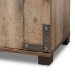 Baxton Studio Cyrille Modern and Contemporary Farmhouse Rustic Finished Wood 4-Door Shoe Cabinet - ID-SC003-Yosemile Oak-Shoe Rack