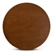 Baxton Studio Ela Modern and Contemporary Walnut Brown Finished 35-Inch-Wide Round Wood Dining Table - RH7230T-Walnut-35-IN-DT