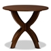 Baxton Studio Tilde Modern and Contemporary Walnut Brown Finished 35-Inch-Wide Round Wood Dining Table - RH7232T-Walnut-35-IN-DT