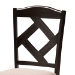 Baxton Studio Quinlan Modern and Contemporary Sand Fabric Upholstered and Dark Brown Finished Wood 5-Piece Dining Set - Quinlan-Dark Brown/Sand-5PC Dining Set