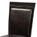 Baxton Studio Miya Modern and Contemporary Dark Brown Faux Leather Upholstered and Dark Brown Finished Wood 5-Piece Dining Set - Miya-Dark Brown-5PC Dining Set