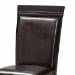 Baxton Studio Ancel Modern and Contemporary Dark Brown Faux Leather Upholstered and Dark Brown Finished Wood 5-Piece Dining Set - Ancel-Dark Brown-5PC Dining Set