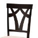Baxton Studio Reagan Modern and Contemporary Sand Fabric Upholstered and Dark Brown Finished Wood 5-Piece Dining Set - Reagan-Dark Brown/Sand-5PC Dining Set