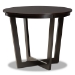 Baxton Studio Nellie Modern and Contemporary Sand Fabric Upholstered and Dark Brown Finished Wood 5-Piece Dining Set - Nellie-Sand/Dark Brown-5PC Dining Set