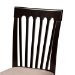 Baxton Studio Nellie Modern and Contemporary Sand Fabric Upholstered and Dark Brown Finished Wood 5-Piece Dining Set - Nellie-Sand/Dark Brown-5PC Dining Set