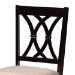 Baxton Studio Millie Modern and Contemporary Sand Fabric Upholstered and Dark Brown Finished Wood 5-Piece Dining Set - Millie-Sand/Dark Brown-5PC Dining Set