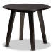 Baxton Studio Millie Modern and Contemporary Grey Fabric Upholstered and Dark Brown Finished Wood 5-Piece Dining Set - Millie-Grey/Dark Brown-5PC Dining Set