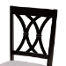Baxton Studio Millie Modern and Contemporary Grey Fabric Upholstered and Dark Brown Finished Wood 5-Piece Dining Set - Millie-Grey/Dark Brown-5PC Dining Set