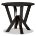 Baxton Studio Alma Modern and Contemporary Grey Fabric Upholstered and Dark Brown Finished Wood 5-Piece Dining Set - Alma-Grey/Dark Brown-5PC Dining Set