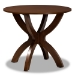 Baxton Studio Aspen Modern and Contemporary Grey Fabric Upholstered and Walnut Brown Finished Wood 5-Piece Dining Set - Aspen-Grey/Walnut-5PC Dining Set
