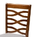 Baxton Studio Aspen Modern and Contemporary Grey Fabric Upholstered and Walnut Brown Finished Wood 5-Piece Dining Set - Aspen-Grey/Walnut-5PC Dining Set