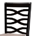 Baxton Studio Lanier Modern and Contemporary Sand Fabric Upholstered Dark Brown Finished Wood 7-Piece Dining Set - RH318C-Sand/Dark Brown-7PC Dining Set