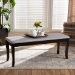 Baxton Studio Cornelie Modern and Contemporary Transitional Grey Fabric Upholstered and Dark Brown Finished Wood Dining Bench - RH036-Grey/Dark Brown-Dining Bench