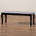 Baxton Studio Cornelie Modern and Contemporary Transitional Grey Fabric Upholstered and Dark Brown Finished Wood Dining Bench - RH036-Grey/Dark Brown-Dining Bench
