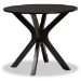 Baxton Studio Marie Modern and Contemporary Dark Brown Faux Leather Upholstered and Dark brown Finished Wood 5-Piece Dining Set - Marie-Dark Brown-5PC Dining Set