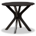 Baxton Studio Jeane Modern and Contemporary Dark Brown Faux Leather Upholstered and Dark Brown Finished Wood 5-Piece Dining Set - Jeane-Dark Brown-5PC Dining Set