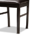 Baxton Studio Jeane Modern and Contemporary Dark Brown Faux Leather Upholstered and Dark Brown Finished Wood 5-Piece Dining Set - Jeane-Dark Brown-5PC Dining Set