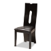 Baxton Studio Kenyon Modern and Contemporary Dark Brown Faux Leather Upholstered and Dark Brown Finished Wood 7-Piece Dining Set - Kenyon-Dark Brown-7PC Dining Set