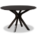 Baxton Studio Kenyon Modern and Contemporary Dark Brown Faux Leather Upholstered and Dark Brown Finished Wood 7-Piece Dining Set - Kenyon-Dark Brown-7PC Dining Set
