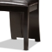 Baxton Studio Kenyon Modern and Contemporary Dark Brown Faux Leather Upholstered and Dark Brown Finished Wood 7-Piece Dining Set - Kenyon-Dark Brown-7PC Dining Set