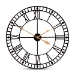 Baxton Studio Janette Classic Contemporary Black and Gold Finished Metal Wall Clock