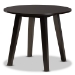 Baxton Studio Mya Modern and Contemporary Grey Fabric Upholstered and Dark Brown Finished Wood 5-Piece Dining Set - Mya-Grey/Dark Brown-5PC Dining Set