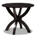 Baxton Studio Sandra Modern and Contemporary Grey Fabric Upholstered and Dark Brown Finished Wood 5-Piece Dining Set - Sandra-Grey/Dark Brown-5PC Dining Set