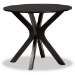 Baxton Studio Sadie Modern and Contemporary Grey Fabric Upholstered and Dark Brown Finished Wood 5-Piece Dining Set - Sadie-Grey/Dark Brown-5PC Dining Set