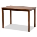 Baxton Studio Celina Modern and Contemporary Grey Fabric Upholstered and Walnut Brown Finished Wood 5-Piece Dining Set - Celina-Grey/Walnut-5PC Dining Set