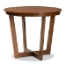 Baxton Studio Julie Modern and Contemporary Grey Fabric Upholstered and Walnut Brown Finished Wood 5-Piece Dining Set - Julie-Grey/Walnut-5PC Dining Set