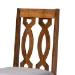 Baxton Studio Mona Modern and Contemporary Grey Fabric Upholstered and Walnut Brown Finished Wood 5-Piece Dining Set - Mona-Grey/Walnut-5PC Dining Set