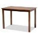 Baxton Studio Kasia Modern and Contemporary Grey Fabric Upholstered and Walnut Brown Finished Wood 5-Piece Dining Set - Kasia-Grey/Walnut-5PC Dining Set