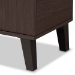 Baxton Studio Idina Mid-Century Modern Two-Tone Dark Brown and Grey Finished Wood 2-Door Shoe Cabinet - SESC16105-Modi Wenge-Shoe Cabinet