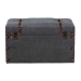 Baxton Studio Palma Modern and Contemporary Transitional Grey Fabric Upholstered Storage Trunk Ottoman - JY20A10L-Grey-Trunk Otto